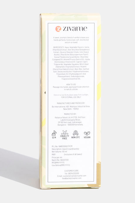 Zivame Vanilla Hand Cream - 60g — image 5